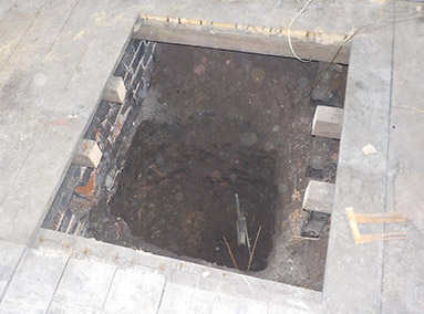 Preparation for Pile Caps in Front Hall Renovation by Gavin Edmondson Solicitors