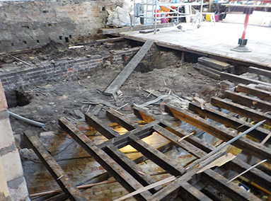 Removal of Flooring Main Hall Renovation by Gavin Edmondson Solicitors