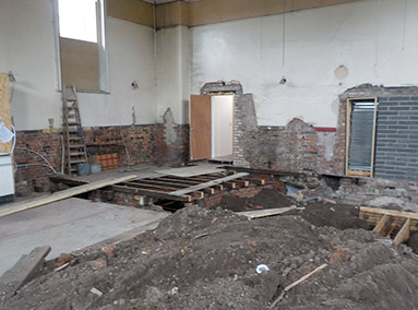 Excavation of Foundations for Mezzanine Renovation by Gavin Edmondson Solicitors