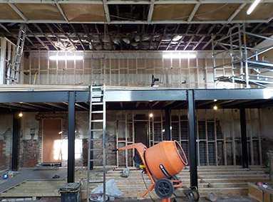 Construction of Stud Walling Renovation by Gavin Edmondson Solicitors