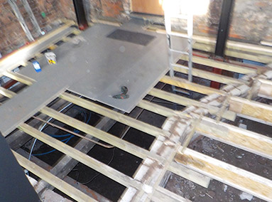 Construction of New Floor Beam System Renovation by Gavin Edmondson Solicitors