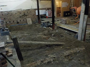 Removal of Front Part of Flooring Main Hall Renovation by Gavin Edmondson Solicitors