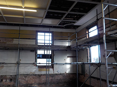 Erection of Scaffolding to Commence Plastering Renovation by Gavin Edmondson Solicitors