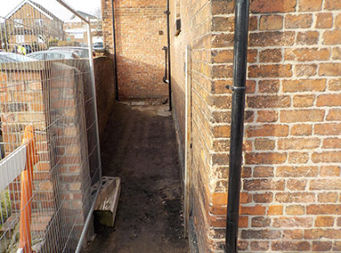 Clearance of Bin Store Area Renovation by Gavin Edmondson Solicitors