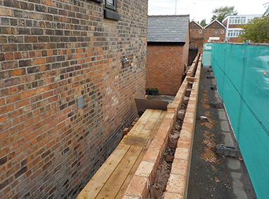 Continued Reconstruction of the Rear Wall Renovation by Gavin Edmondson Solicitors