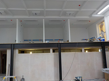 Painting of the Front Office Renovation by Gavin Edmondson Solicitors