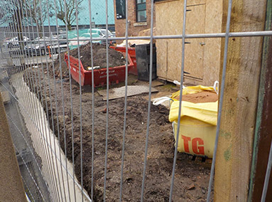 Car Park Wall Foundations Renovation by Gavin Edmondson Solicitors