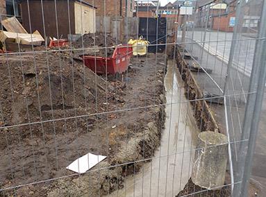 Car Park Wall Foundations Renovation by Gavin Edmondson Solicitors