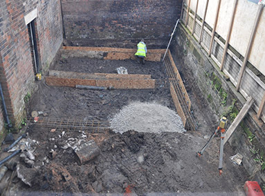 Shuttering for Concrete Rafting Renovation by Gavin Edmondson Solicitors